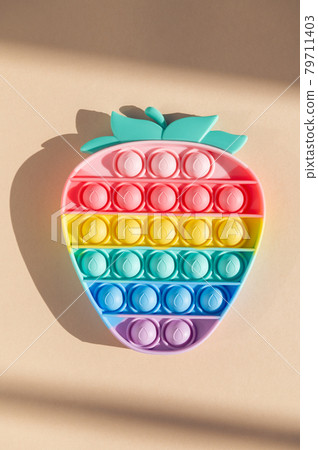 Rainbow Pop It Bubble Sensory Fidget Toy Rainbow Pop It Bubble Sensory Fidget Toy 79711403