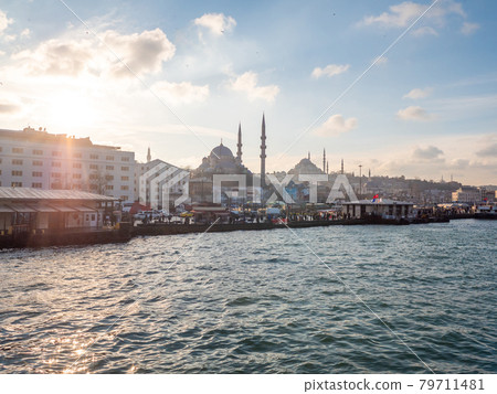 Bosphorus Strait in the city of Istanbul. Turkey. 79711481