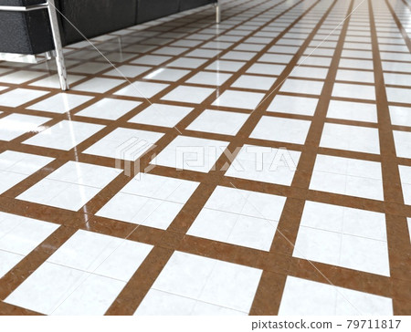 帶椅子的瓷磚地板 3DCG 帶椅子的瓷磚地板 3DCG 79711817