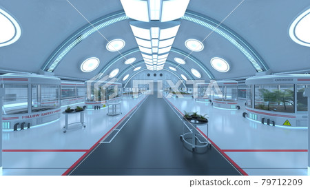 Futuristic building  Futuristic building 79712209