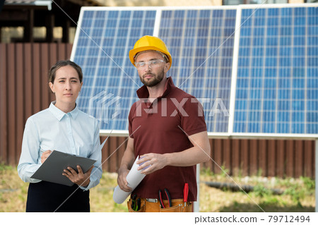 Solar Panels Installation Concept Solar Panels Installation Concept 79712494
