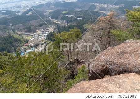 Nakanojo town as seen from Mt. Nakanojo town as seen from Mt. 79712998