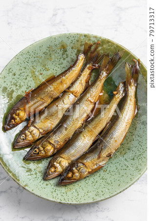 Sweet potatoe boiled in sweetfish Sweet potatoe boiled in sweetfish 79713317