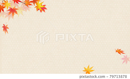 Autumn leaves background material 79713878