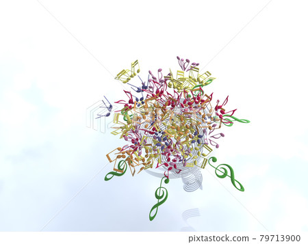 音符花束，6 種顏色，右側 79713900