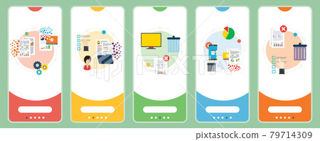 Computer, trash digital, documents and cloud computing icons. Computer, trash digital, documents and cloud computing icons. 79714309