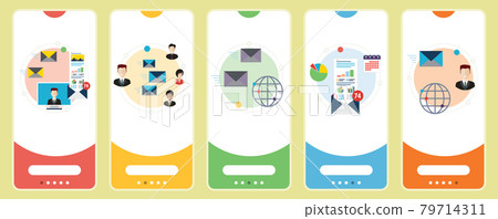 E-mail marketing, communication, notification, computer and marketing icons. E-mail marketing, communication, notification, computer and marketing icons. 79714311