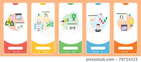 Finance, chart, business, investment and money icons. 79714315