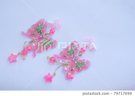 兒童手工蝴蝶耳環 79717699