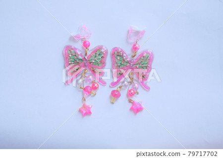 兒童手工蝴蝶耳環 79717702