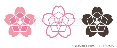 Sakura Japanese Flower Icon Graphic Vector Sakura Japanese Flower Icon Graphic Vector 79720689