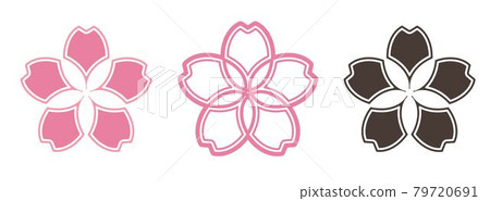 Sakura Japanese Flower Icon Graphic Vector Sakura Japanese Flower Icon Graphic Vector 79720691
