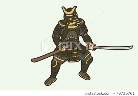 Samurai Warrior with Weapon and Armor Ronin Japanese Soldier Fighter Action Graphic Vector Samurai Warrior with Weapon and Armor Ronin Japanese Soldier Fighter Action Graphic Vector 79720701