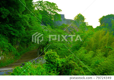 The impregnable castle "Oka Castle" surrounded by the scent of fresh green The impregnable castle "Oka Castle" surrounded by the scent of fresh green 79724349