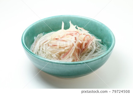 Vegetable vinegared food, Japanese ginger and potatoes crispy shredded soup stock vinegared food 79724508