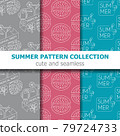 Modern summer pattern collection . Summer banner. Summer holiday. 79724733