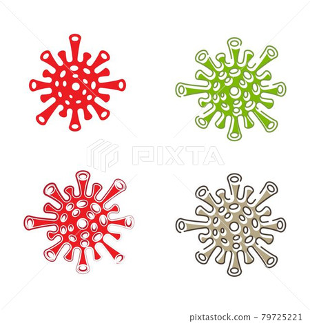 Virus vector illustration icon template design Virus vector illustration icon template design 79725221