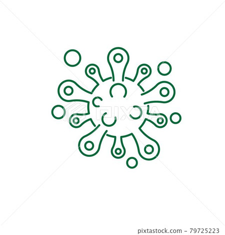 Virus vector illustration icon template design 79725223