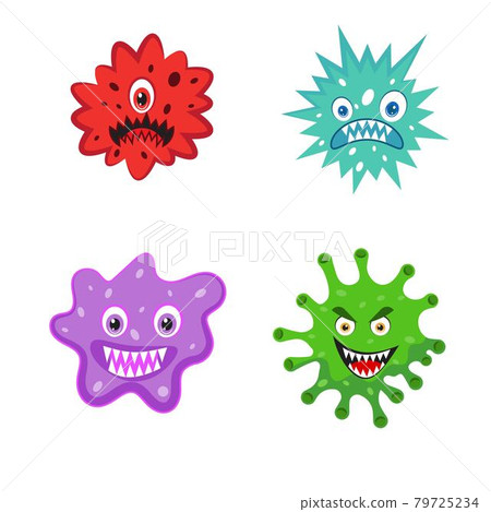 Virus vector illustration icon template design Virus vector illustration icon template design 79725234