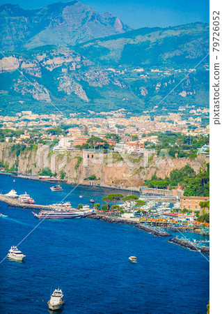 Aerial view of Sorrento city, Amalfi coast, Italy Aerial view of Sorrento city, Amalfi coast, Italy 79726052