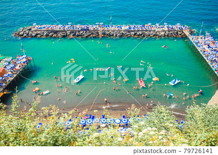 Aerial view of Sorrento city, Amalfi coast, Italy 79726141