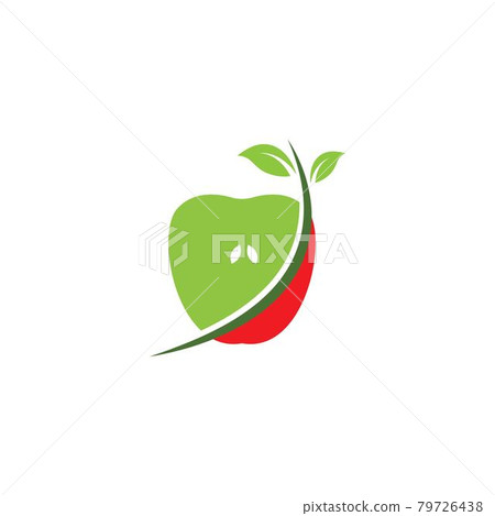 Apple logo icon vector illustration design 79726438