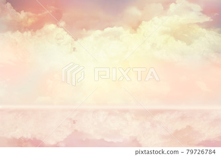 Clouds floating in the sky and clouds reflected in water Clouds floating in the sky and clouds reflected in water 79726784