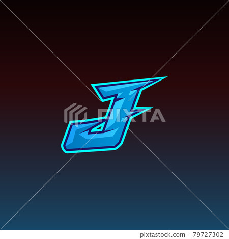 J Logo ESport Gaming Initial Design Vector Template in Blue Color J Logo ESport Gaming Initial Design Vector Template in Blue Color 79727302