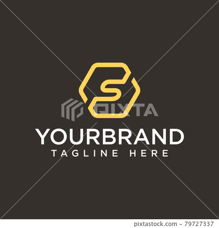 Logo S hexagon geometric Vector Illustration design template Logo S hexagon geometric Vector Illustration design template 79727337