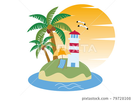 Tropical beach sea background 79728108