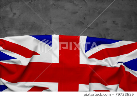 Flag of United Kingdom on grey background 79728659