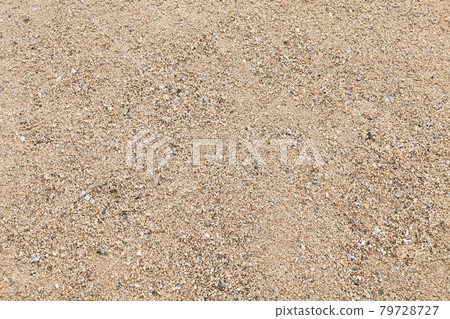 Top view of sandy beach. Background with copy space. 79728727