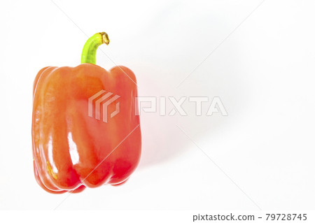 Red paprika on a white table Red paprika on a white table 79728745