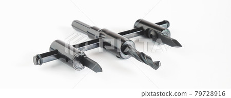 Adjustable hole saw circle cutter with pilot drill bit. 79728916