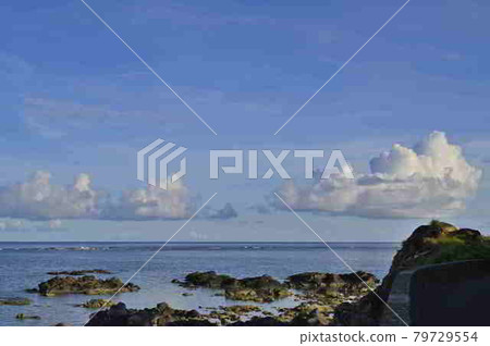 Amami Oshima Sea and Summer Clouds 79729554