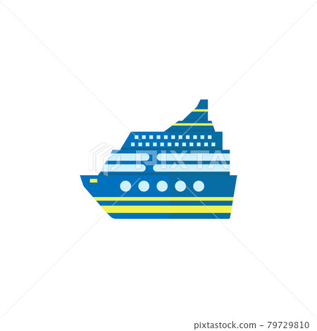 Cruise flat icon, travel tourism Cruise flat icon, travel tourism 79729810
