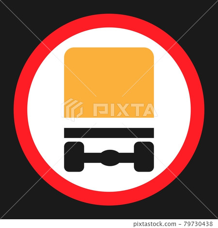 Dangerous Goods Transport prohibition sign icon Dangerous Goods Transport prohibition sign icon 79730438