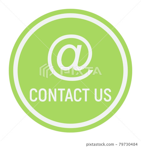 Email address flat icon, contact us and website 79730484