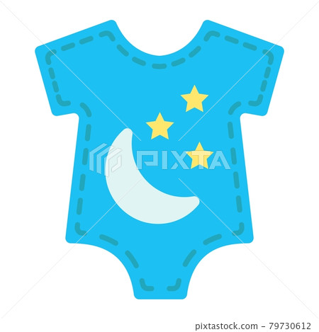 Baby romper flat icon, baby clothes and kid Baby romper flat icon, baby clothes and kid 79730612