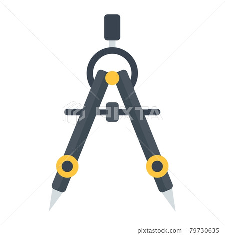 Divider flat icon, architect and geometry 79730635
