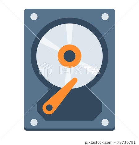 Hard disk flat icon, hardware and hdd Hard disk flat icon, hardware and hdd 79730791