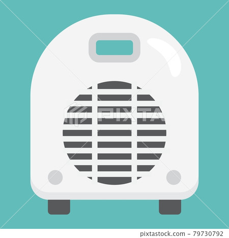 Electric fan heater flat icon, household appliance Electric fan heater flat icon, household appliance 79730792
