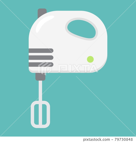 Hand mixer flat line icon, household and appliance Hand mixer flat line icon, household and appliance 79730848