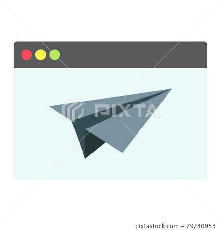 Landing Page flat icon, seo and development Landing Page flat icon, seo and development 79730953