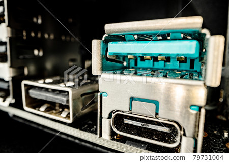 Ports and outputs at computer system unit macro 79731004