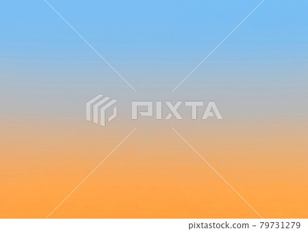 Twilight with orange gradient sunset and light blue sky background Twilight with orange gradient sunset and light blue sky background 79731279