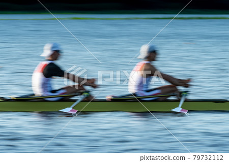 A sprinting double scull regatta A sprinting double scull regatta 79732112
