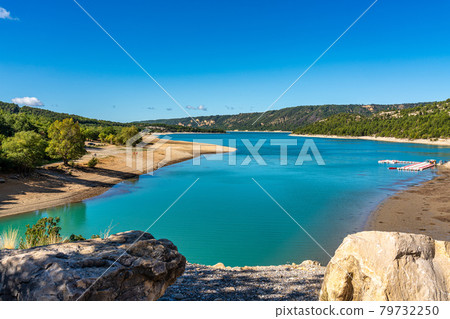 Lake Sainte-Croix, Verdon Gorge, Provence in France 79732250
