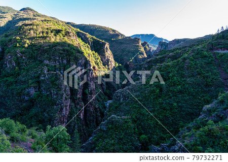 Gorges de Daluis or Chocolate canyon in Provence-Alpes, France. 79732271