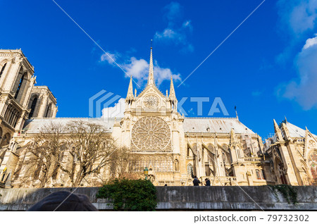 Paris Notre Dame Cathedral South Rose Window * Photographed before a large-scale fire 79732302